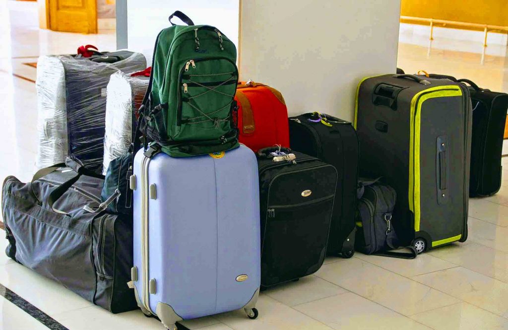 an airport luggage storage
